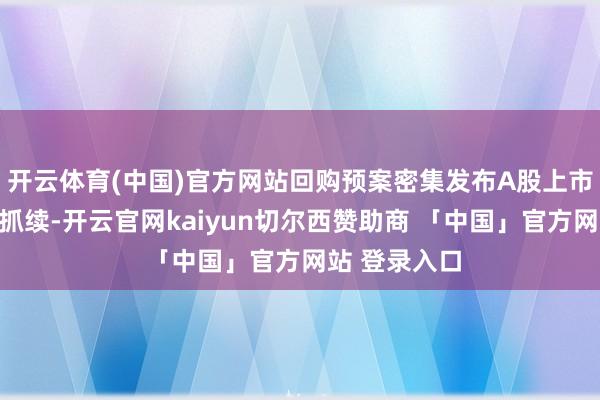 开云体育(中国)官方网站回购预案密集发布A股上市公司回购潮抓续-开云官网kaiyun切尔西赞助商 「中国」官方网站 登录入口