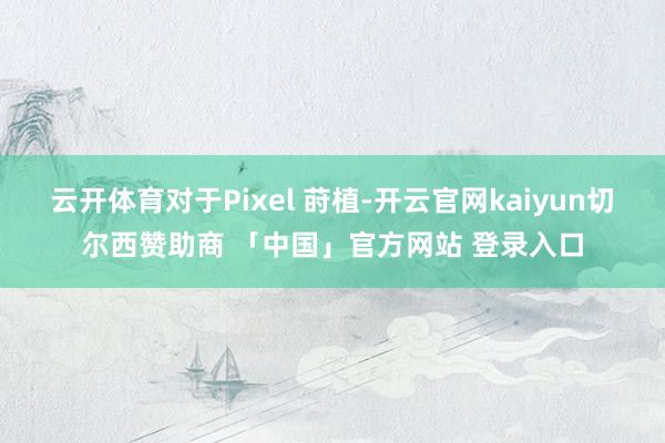 云开体育对于Pixel 莳植-开云官网kaiyun切尔西赞助商 「中国」官方网站 登录入口