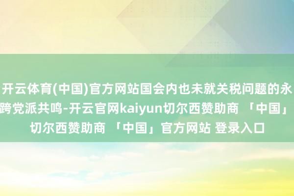 开云体育(中国)官方网站国会内也未就关税问题的永远科罚有筹画形成跨党派共鸣-开云官网kaiyun切尔西赞助商 「中国」官方网站 登录入口