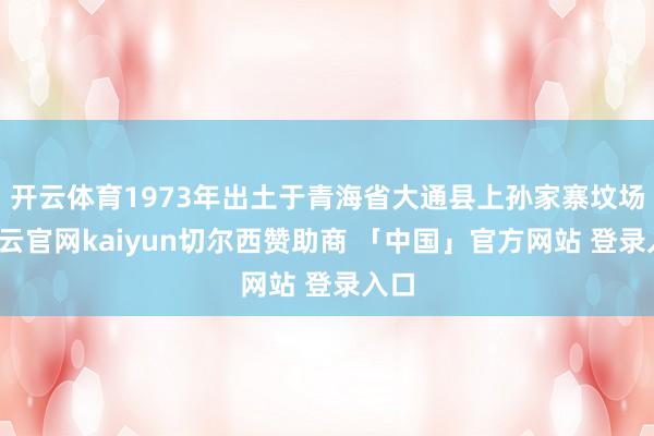 开云体育1973年出土于青海省大通县上孙家寨坟场-开云官网kaiyun切尔西赞助商 「中国」官方网站 登录入口